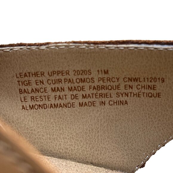 Earth Origins Women’s Almond Leather Adhesive Strap Palomos Percy Sandals Sz 11 - Picture 6 of 8